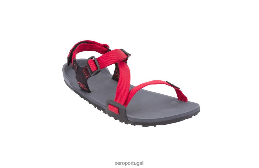 carvão / pimenta vermelha Xero Shoes z-trail - a sandália esportiva definitiva - crianças Z684JJ226