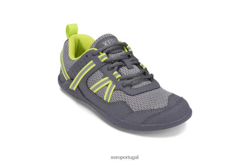 cinza / limão Xero Shoes tênis de corrida e fitness prio - infantil Z684JJ285