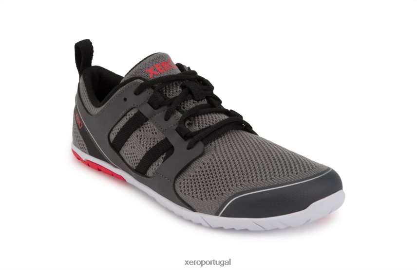 cinza escuro / vermelho Xero Shoes zelen - seu road runner ecológico Z684JJ41