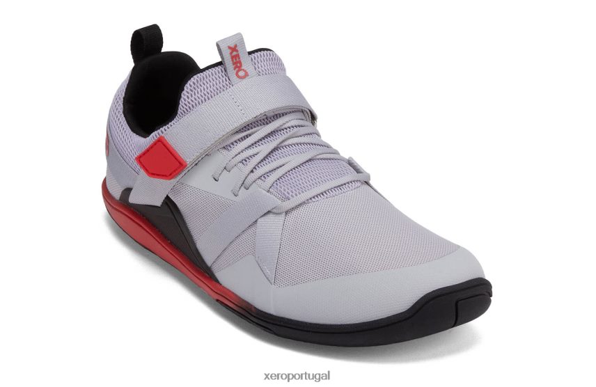micro cinza / vermelho Xero Shoes treinador forza - homens Z684JJ27